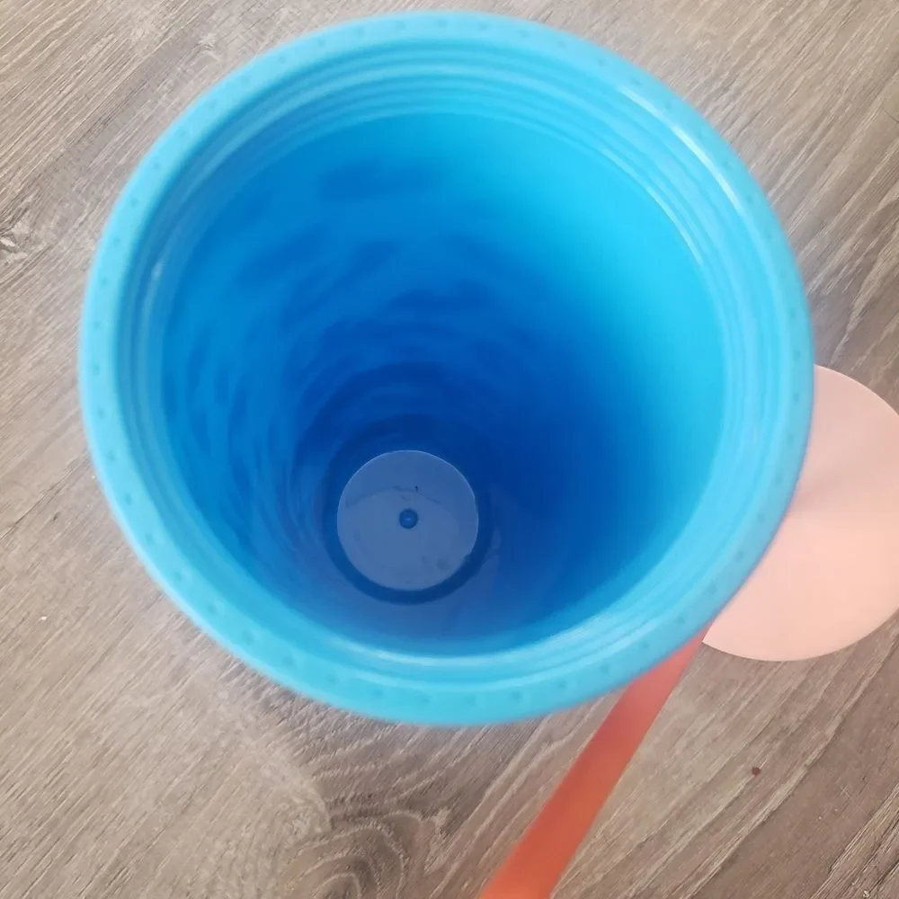 Starbucks 24 Oz Acrylic Tumbler Blue‎ Orange Cheetah Limited Edition See Desc